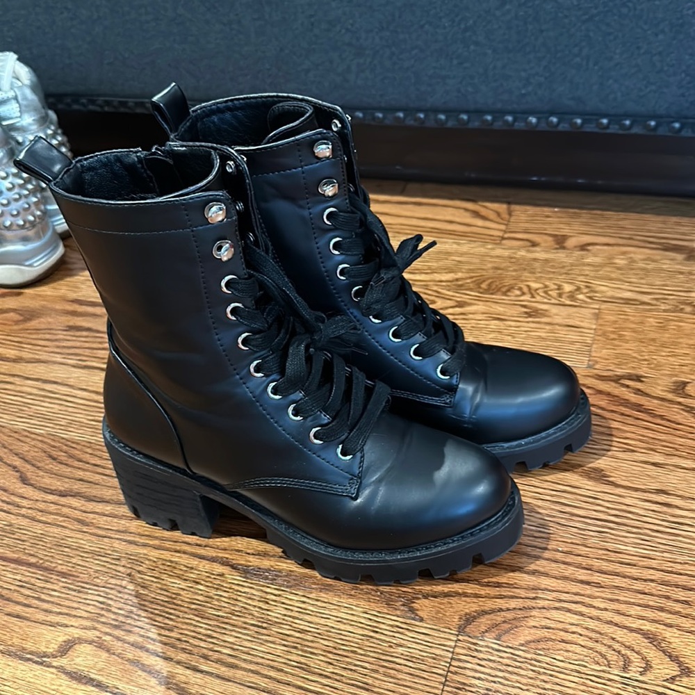 DV by Dolce Vita Madey Lace Up Biker Boots